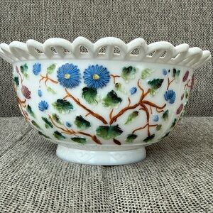 1885-1893 "Tree of Life" Milk Glass Bowl